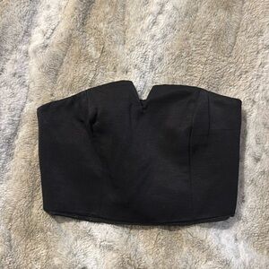 Satin effect bustier top Top Shop